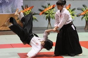 Tập huấn và biểu diễn môn võ thuật Aikido tại Hà Nội