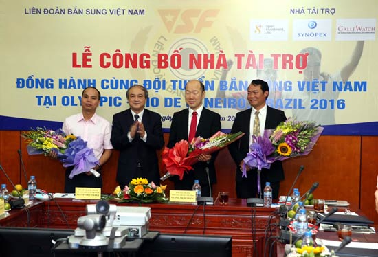 Công bố nhà tài trợ đồng hành cùng đội tuyển Bắn súng Việt Nam tại Olympic 2016 