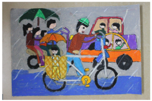 Hội thi vẽ tranh thiếu nhi “ Mái ấm gia đình Việt”