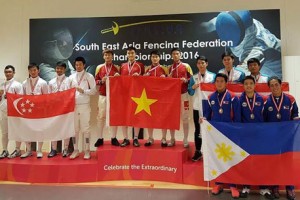 Kết thúc Giải vô địch đấu kiếm Đông Nam Á 2016: Việt Nam xếp nhất toàn đoàn