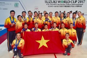 Việt Nam giành HCV giải Thể dục Aerobic Cúp thế giới 2017