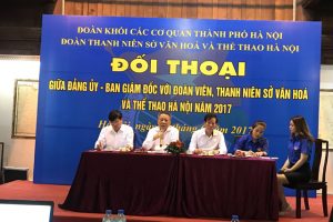 Đối thoại giữa Đảng ủy – BGĐ với đoàn viên thanh niên Sở VH&TT Hà Nội năm 2017