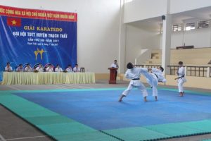 Khai mạc Giải Karatedo Đại hội Thể dục thể thao huyện Thạch Thất lần thứ VII năm 2017