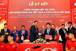 Coca-Cola tài trợ cho các đội tuyển bóng đá Việt Nam