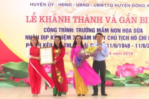 Đông Anh: Gắn biển công trình kỷ niệm 70 năm ngày Chủ tịch Hồ Chí Minh ra lời kêu gọi thi đua ái quốc