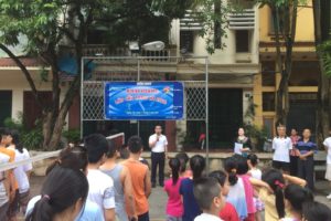 Phường Nghĩa Tân tổ chức lớp học cầu lông miễn phí hè 2018