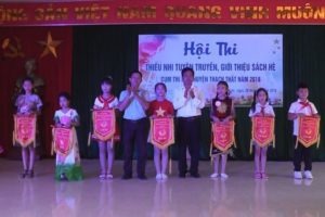 Hội thi Thiếu nhi tuyên truyền, giới thiệu sách hè huyện Thạch Thất năm 2018   cụm thi số 2