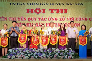 Huyện Sóc Sơn tổ chức Hội thi Tuyên truyền Quy tắc ứng xử nơi công cộng