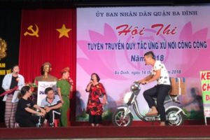 Quận Ba Đình: Hội thi tuyên truyền Quy tắc ứng xử nơi công cộng