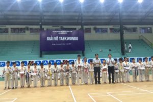 Huyện Đông Anh tổ chức giải võ Taekwondo hè 2018.