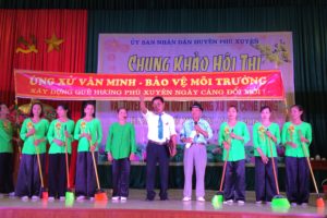 Hội thi tuyên truyền Quy tắc ứng xử nơi công cộng huyện Phú Xuyên