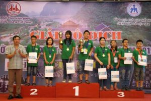Kết thúc giải cờ vua trẻ xuất sắc toàn quốc 2018: Hà Nội xếp thứ nhì toàn đoàn