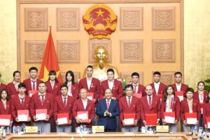 Thủ tướng Nguyễn Xuân Phúc gặp mặt, chúc mừng đoàn Thể thao Việt Nam
