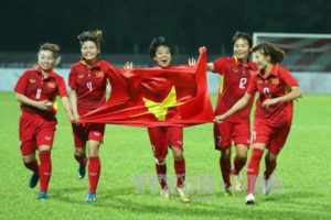 Đội tuyển bóng đá nữ Việt Nam tăng đứng vị trí 36 thế giới
