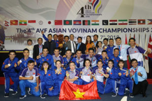 Đội tuyển Vovinam Việt Nam giành ngôi đầu toàn đoàn tại Giải vô địch châu Á lần thứ 4 năm 2018