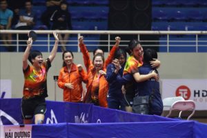 Môn Bóng bàn Đại hội thể thao toàn quốc 2018: Hà Nội giành HCV đồng đội nam, nữ