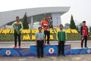 Môn điền kinh Đại hội thể thao toàn quốc lần VIII: VĐV Hà Nội Nguyễn Văn Hùng giành HCV nhảy ba bước