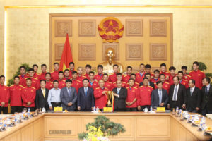 Thủ tướng gặp mặt Đội tuyển Bóng đá Việt Nam