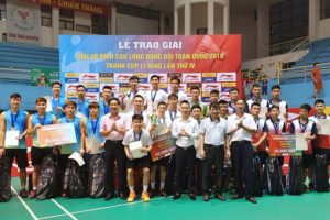 Đoàn Hà Nội giành HCB đồng đội nam Giải vô địch Cầu lông đồng đội toàn quốc năm 2019