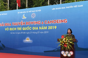 Khai mạc Giải đua thuyền Rowing & Canoeing vô địch trẻ quốc gia năm 2019