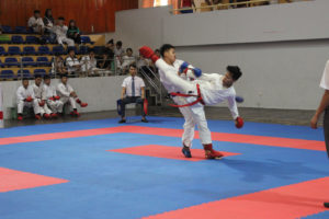 Hơn 450 VĐV tham gia thi đấu môn Karate giải các môn thể thao hè TP Hà Nội 2019