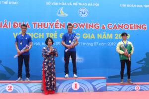 Hà Nội đứng nhất toàn đoàn giải Đua thuyền canoeing vô địch trẻ quốc gia 2019
