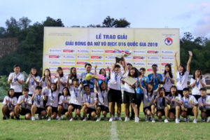 Đội Hà Nội vô định Giải bóng đá nữ U16 Quốc gia 2019
