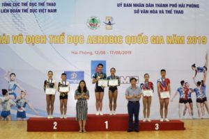 Đoàn Hà Nội đứng thứ hai tại giải Giải Vô địch thể dục Aerobic quốc gia năm 2019