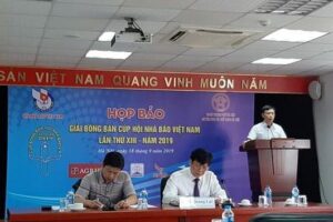 Họp báo Giải Bóng bàn Cúp Hội Nhà báo Việt Nam 2019