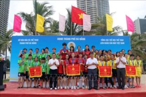 Hà Nội đứng nhất nội dung đồng đội 4 nữ giải vô địch Cầu mây bãi biển toàn quốc năm 2020