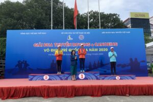 Hà Nội đứng thứ hai tại giải Đua thuyền Canoeing vô địch trẻ quốc gia 2020