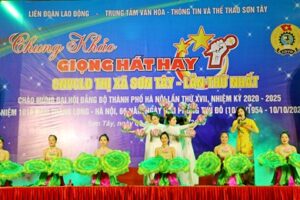 Thị xã Sơn Tây tổ chức chung khảo  Hội thi Giọng hát hay Công nhân, viên chức, lao động