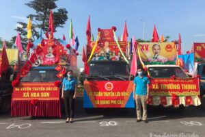 Huyện Ứng Hòa đẩy mạnh tuyên truyền công tác bầu cử