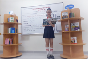 Sôi nổi Hội thi thiếu nhi Long Biên tuyên truyền, giới thiệu sách qua video