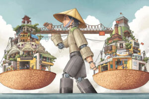 ‘Hà Nội rong’ đoạt giải Nhất cuộc thi vẽ minh họa về Hà Nội