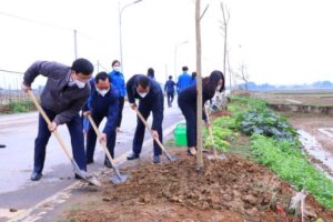 Huyện Thạch Thất phấn đấu trồng 10.000 cây xanh trong năm 2022