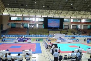 Nhà thi đấu huyện Thanh Trì sẵn sàng cho SEA Games 31   