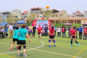 Huyện Quốc Oai  tổ chức Giải Bóng chuyền hơi nữ lần thứ III năm 2022