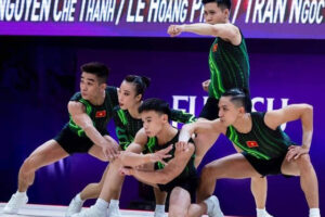 Đội tuyển aerobic Việt Nam lần đầu giành Huy chương vàng thế giới