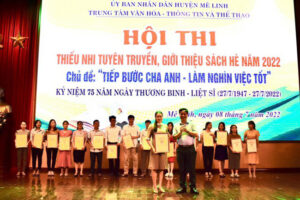Mê Linh tổ chức Hội thi Thiếu nhi tuyên truyền, giới thiệu sách hè năm 2022
