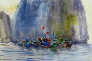 Triển lãm “Hội ngộ sắc màu” của các họa sĩ 3 miền tại Hà Nội