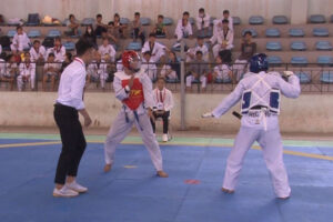 Gần 200 VĐV tham dự Giải võ Taekwondo và Karatedo tại Đại hội TDTT huyện Phúc Thọ lần thứ X năm 2022