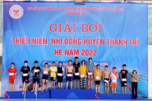 Huyện Thanh Trì tổ chức thành công Giải bơi thiếu niên, nhi đồng hè năm 2022