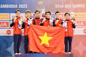 Huy chương vàng đầu tiên của đội tuyển thể dục dụng cụ  tại SEA Games 32