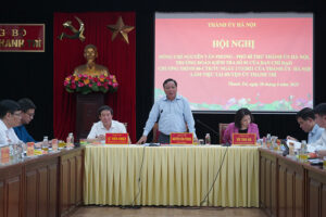 Kiểm tra việc triển khai, thực hiện Chương trình số 06-CTr/TU của Thành ủy tại huyện Thanh Trì