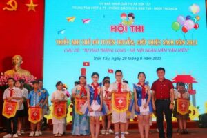 Hội thi Thiếu nhi Thủ đô tuyên truyền, giới thiệu sách năm 2023 thị xã Sơn Tây thành công tốt đẹp