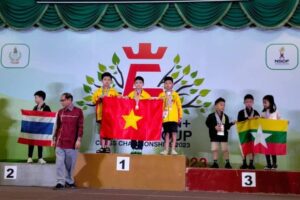 Kỳ thủ của thị xã Sơn Tây giành giải cao tại Giải vô địch cờ vua nhóm tuổi trẻ Đông Nam Á 2023