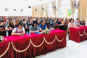 Huyện Ứng Hòa tổ chức truyền thông kiến thức làm cha mẹ, kiến thức bảo vệ trẻ em cho 230 đại biểu   