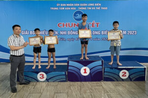 Long Biên tổ chức Chung kết giải bơi Thiếu niên, Nhi đồng hè năm 2023