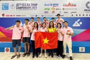 Các VĐV Hà Nội giành 6 Huy chương vàng môn nhảy cầu tại Giải Vô địch các nhóm tuổi Đông Nam Á lần thứ 45 năm 2023
